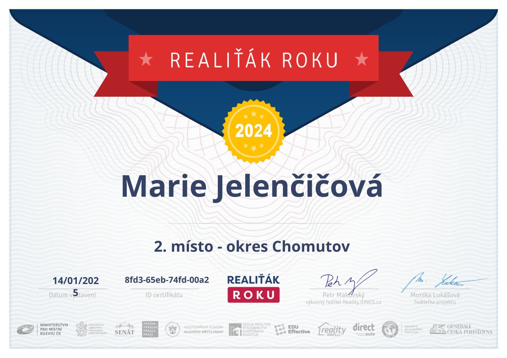Realiťák roku 2024 — Okres Chomutov