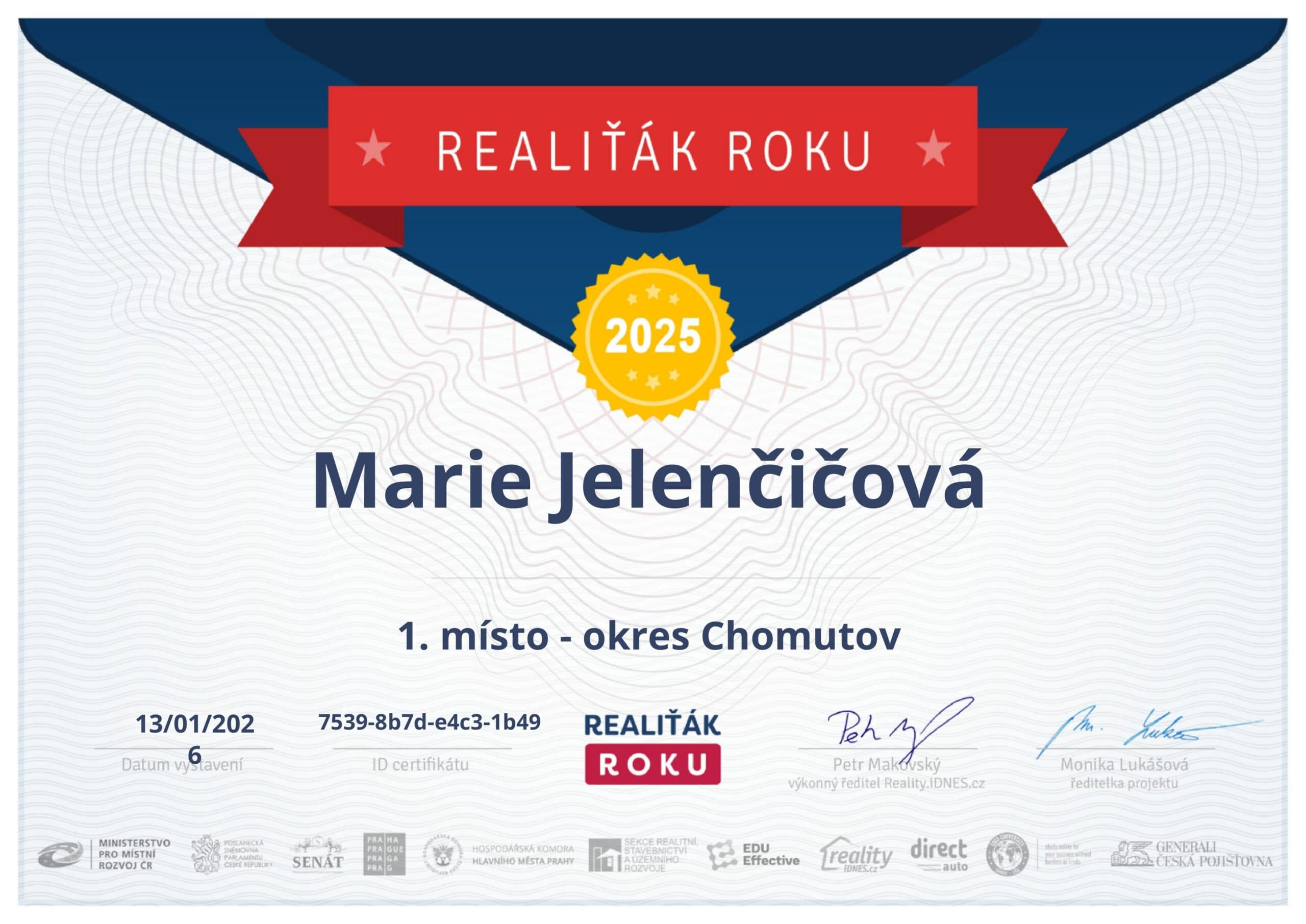 Realiťák roku 2025 — Okres Chomutov