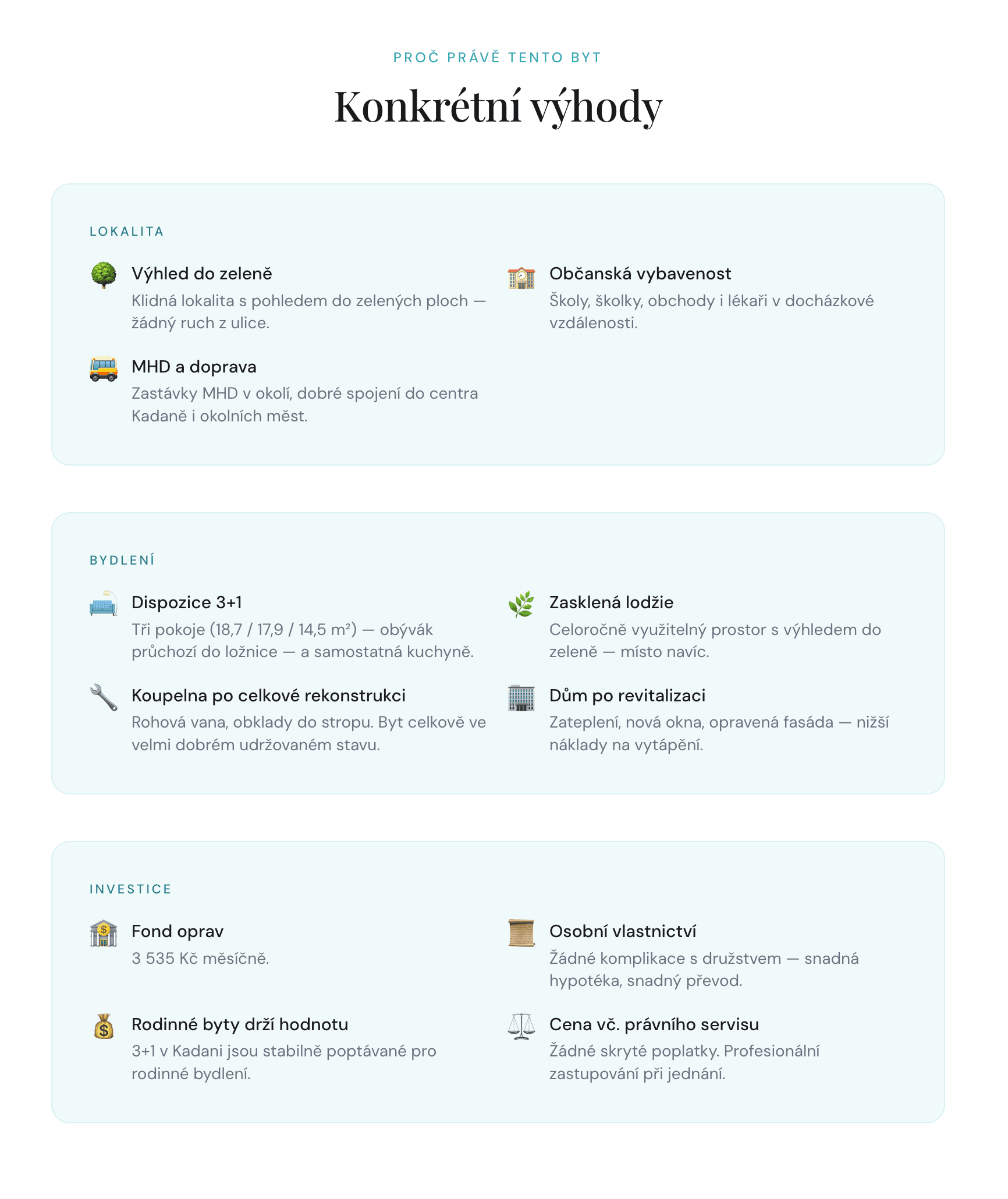 Benefity nemovitosti